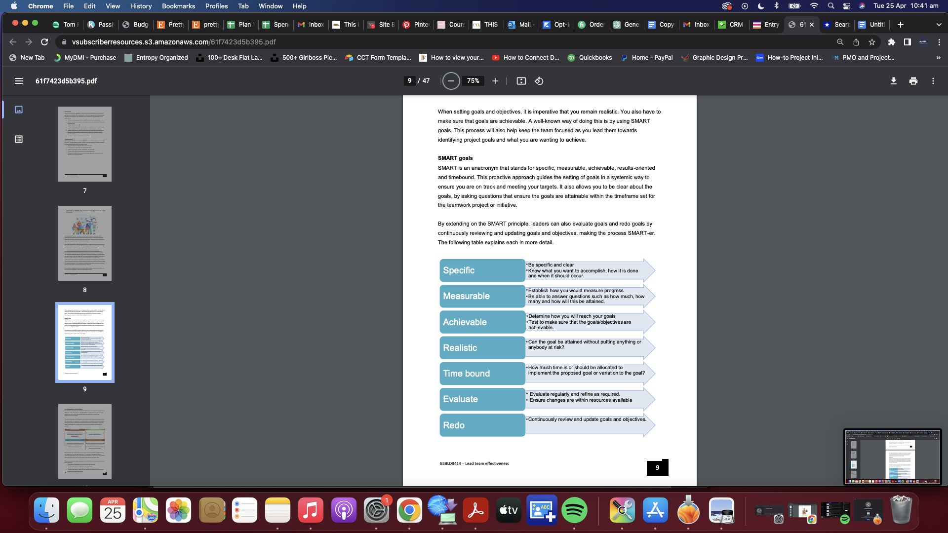 responsibilities, goals and plans? Chrome File Edit View History y Bookmarks Profiles