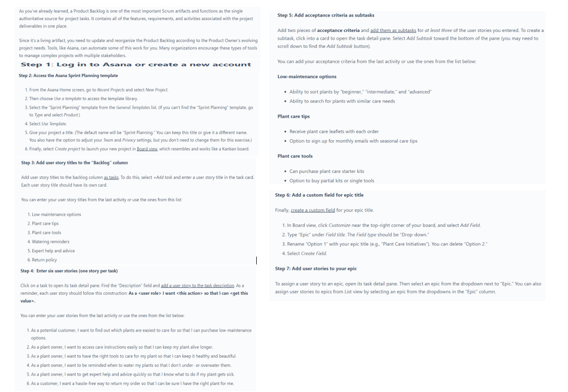 deliverables one SiQ it's a to update the S