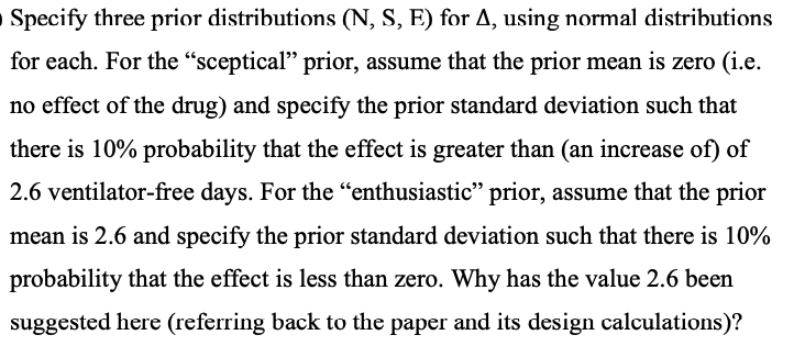 the primary outcome measure (number of ventilator-free days), so you don't need