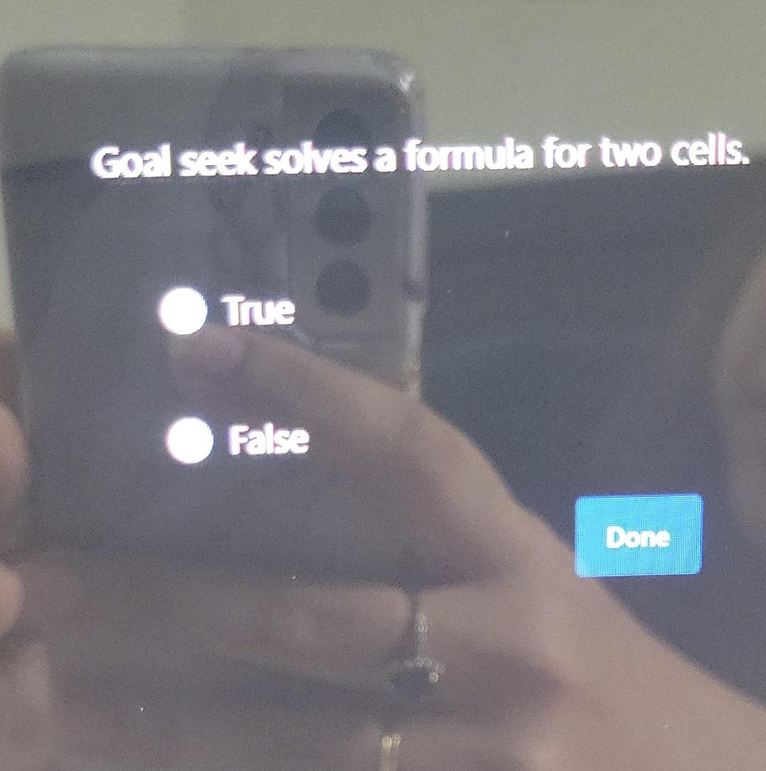 God fmrda cells. O TRE O Fdse