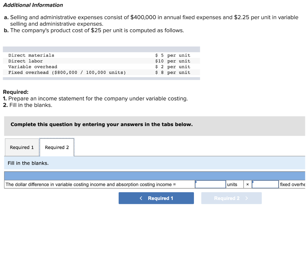 first year, the company produced 100,000 units and sold 80,000 units. The