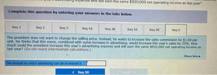 sales increase by $45,000 and fixed expenses do not change how much