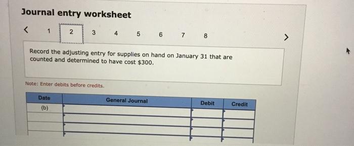 transactions occurred during January of the current year. Ch. 2 2 2