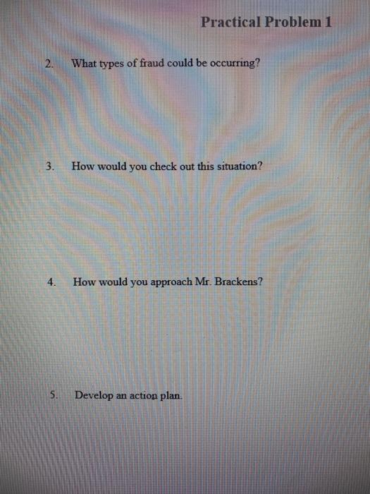 the Internal Audit department of Jenkins Manufacturing Company Jenkins Manufacturing Company (JMC)