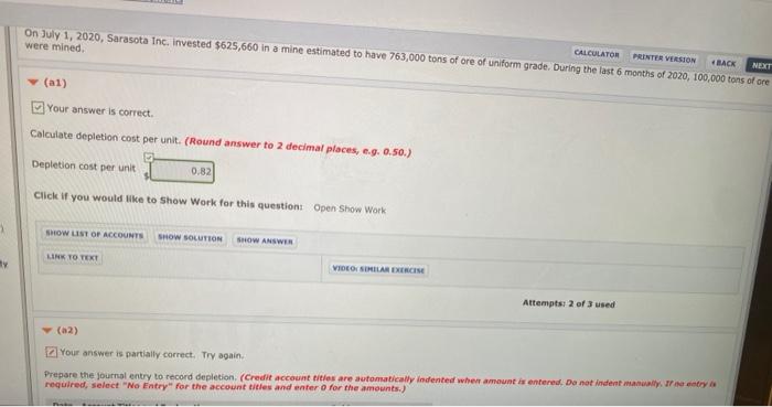  CALCULATOR PRINTER VERSION BACK On July 1, 2020, Sarasota Inc. invested