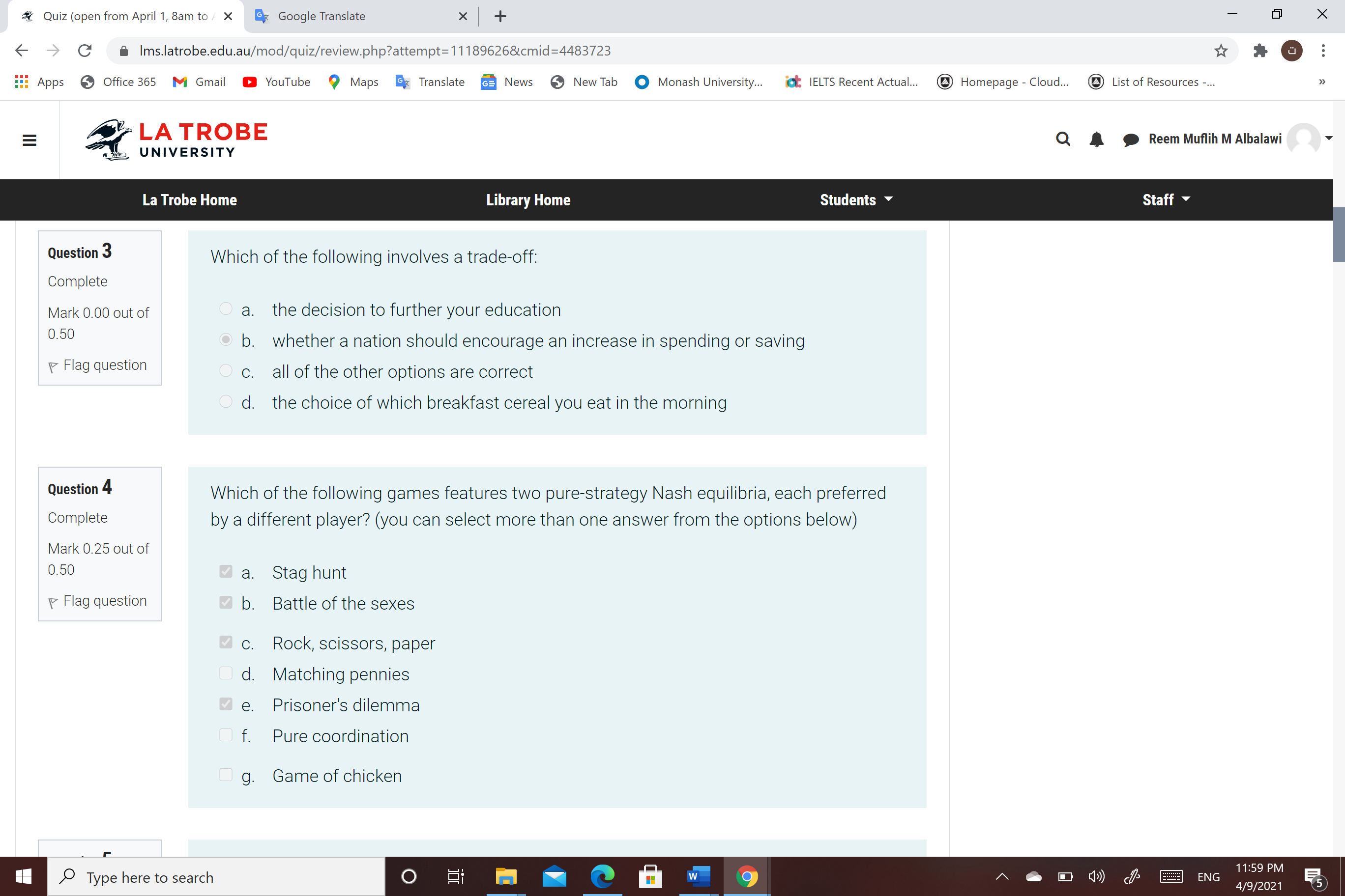  can you explain the answer ? Quiz (open from April 1,