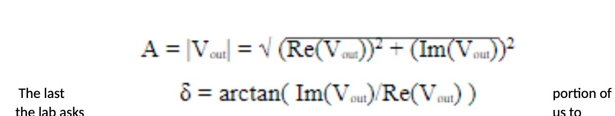 A = Vall = V (Re(Vom))' + (Im( Vou))2 The last