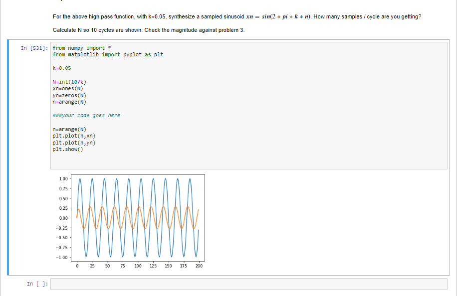 the way up to N/2 (the highest frequency sinusoid, ie, Nyquist). There
