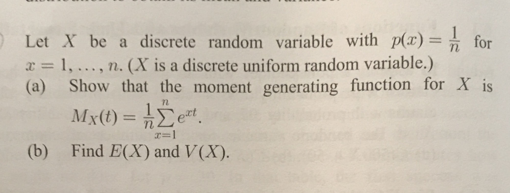 This question is from a chapter called Applications for Discrete Random Variables