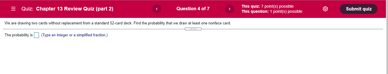 = Quiz: Chapter 13 Review Quiz (part 2) Question 4 of