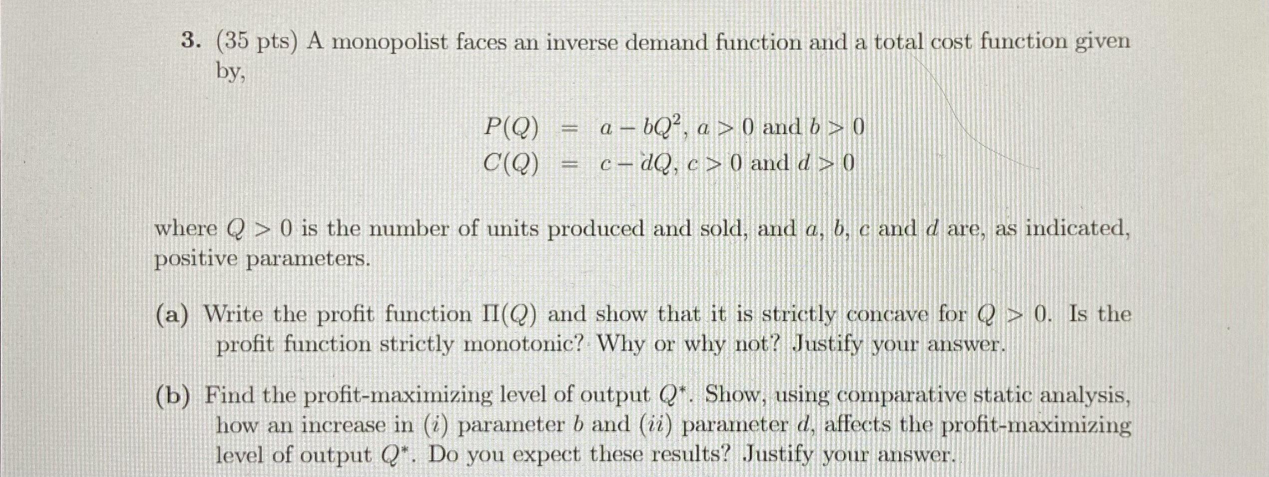 Hello, I would like the answer to this question please. 3. (35