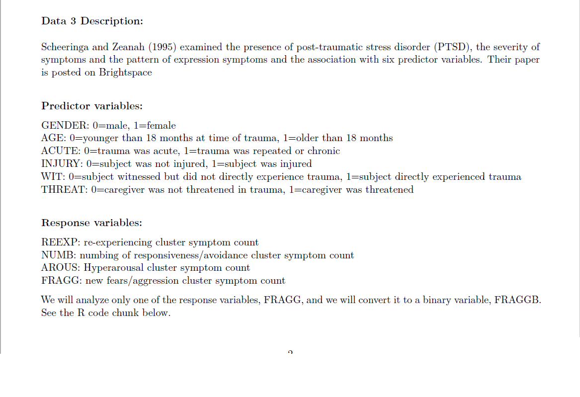 yet installed gmodels library (gmodels) Data 1 Description: Falls are of major