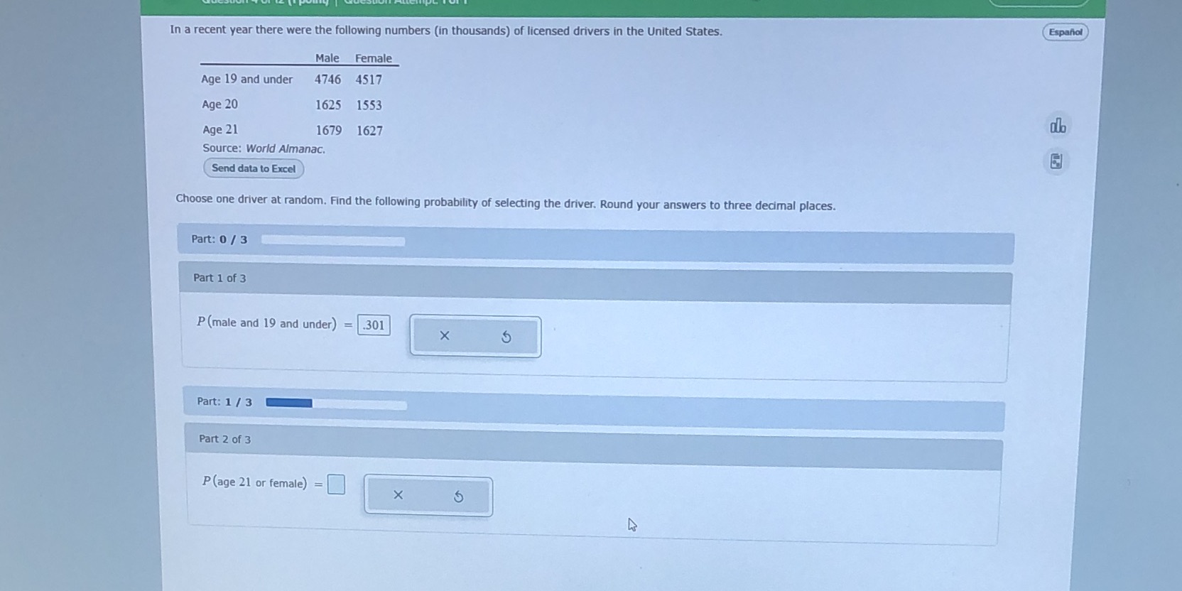 Need help with part 2 In a recent year there were the