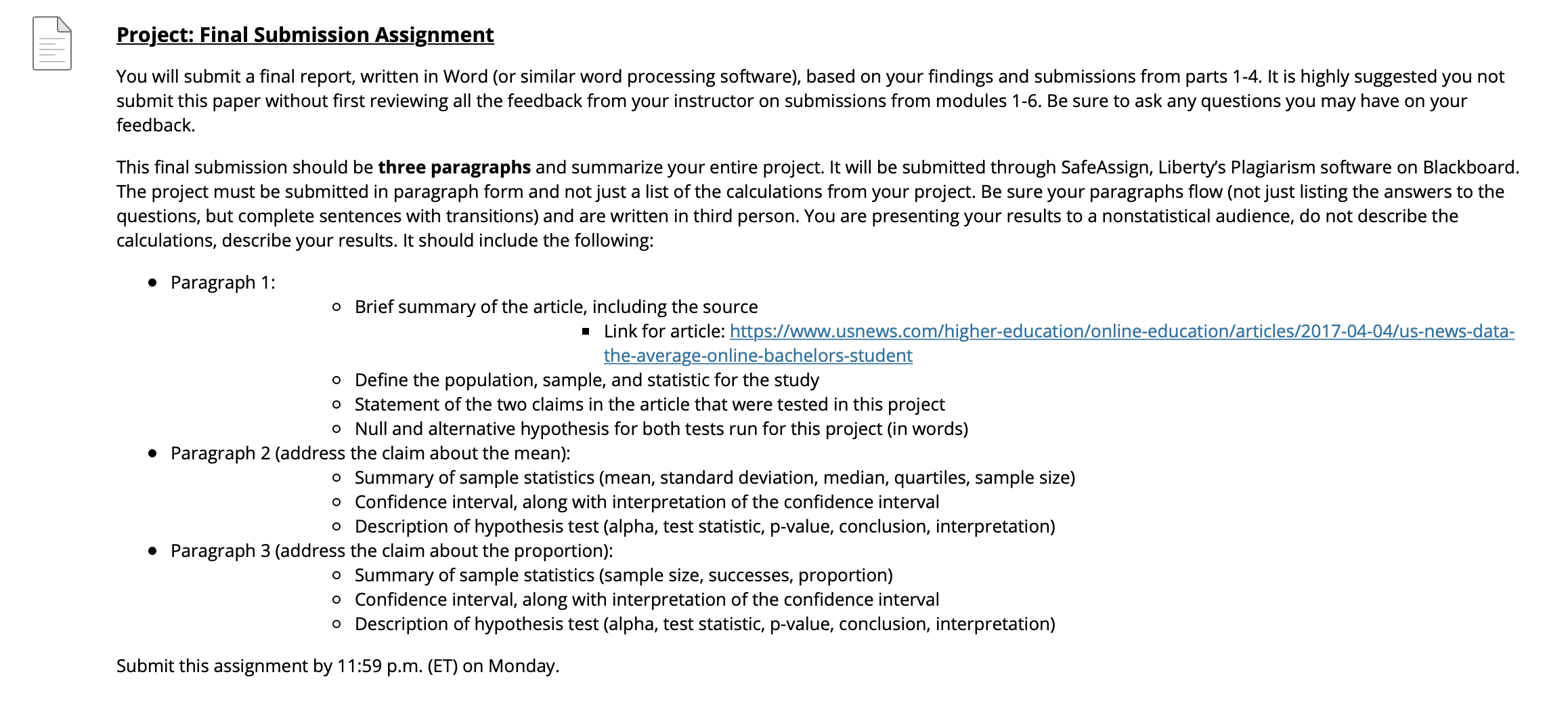The questions are in the first attachment and the data is in