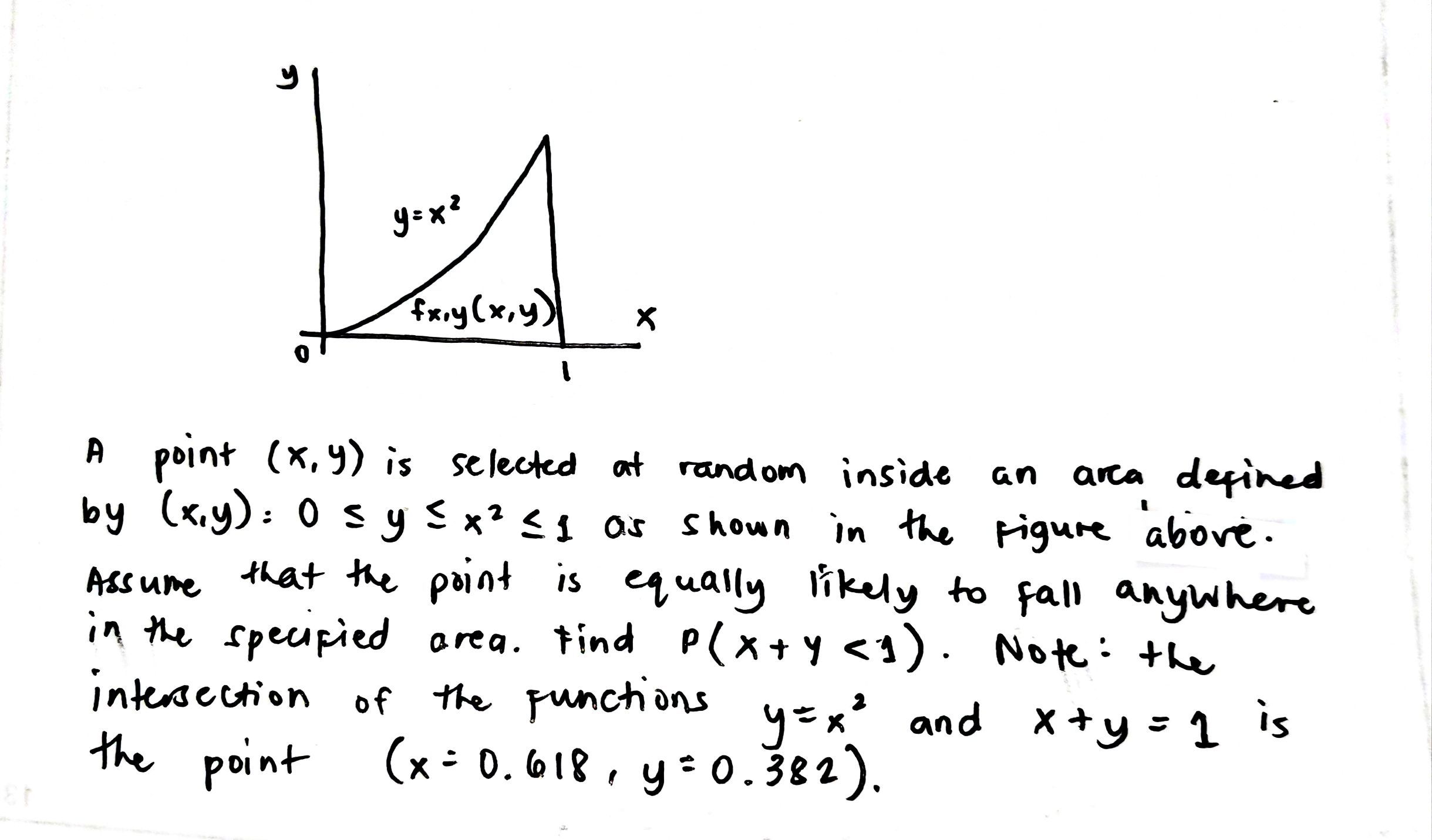 Answer the following: y y=x 2 fxiy ( x , y )