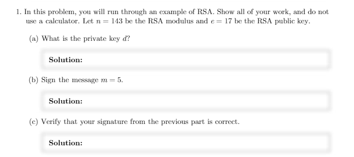 1. In this problem, you will run through an example of