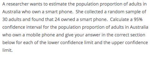 Please find the lower confidence limit and upper, please provide explanation. round