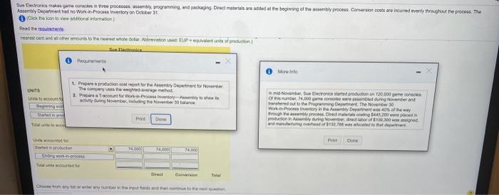  us on makes care con proces, programming and packaging Direct materials