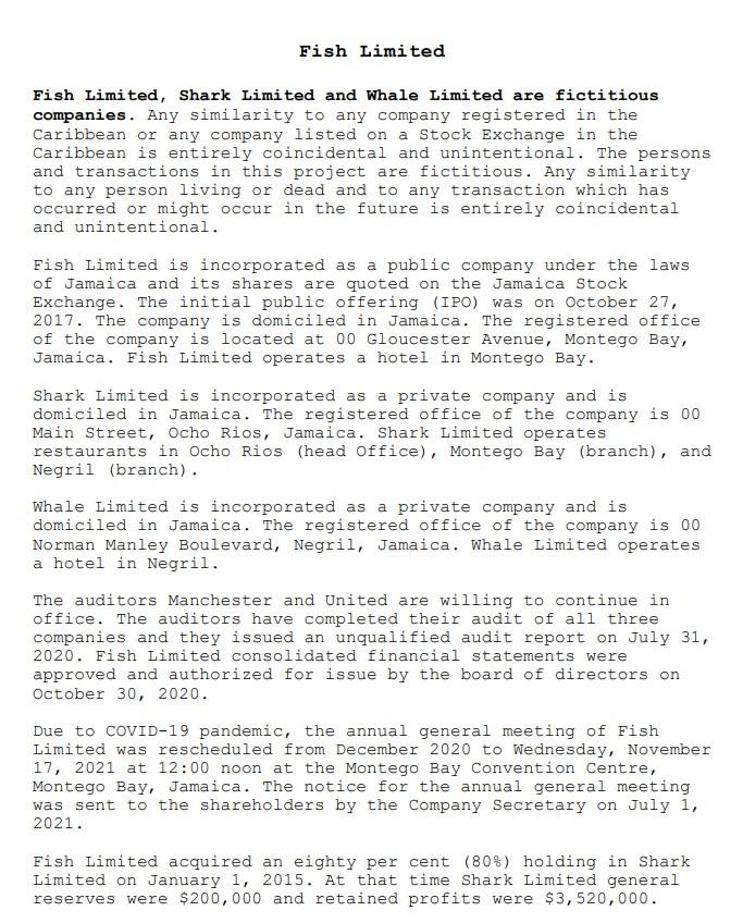  PREPARE THE CONSOLIDATED STATEMENTS ( WHICH IS 1 - 4 ABOVE.)