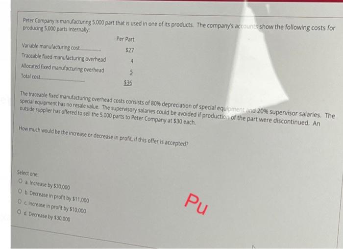 the joint product incremental cost. Booths Industry produces two products from a