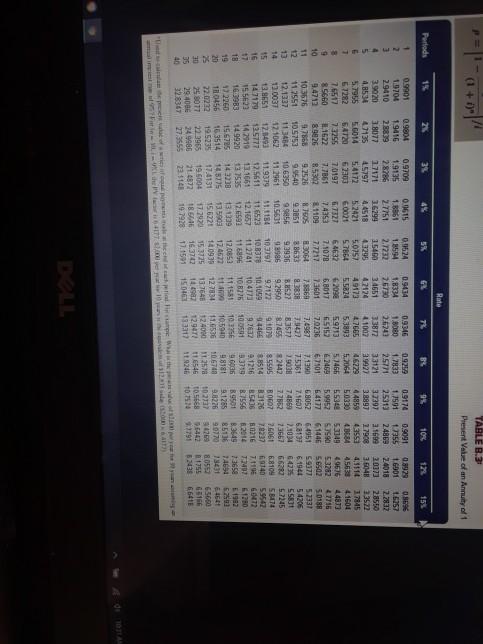 $1. PVA of 51 and FVA 51 (Use appropriate factor(s) from the