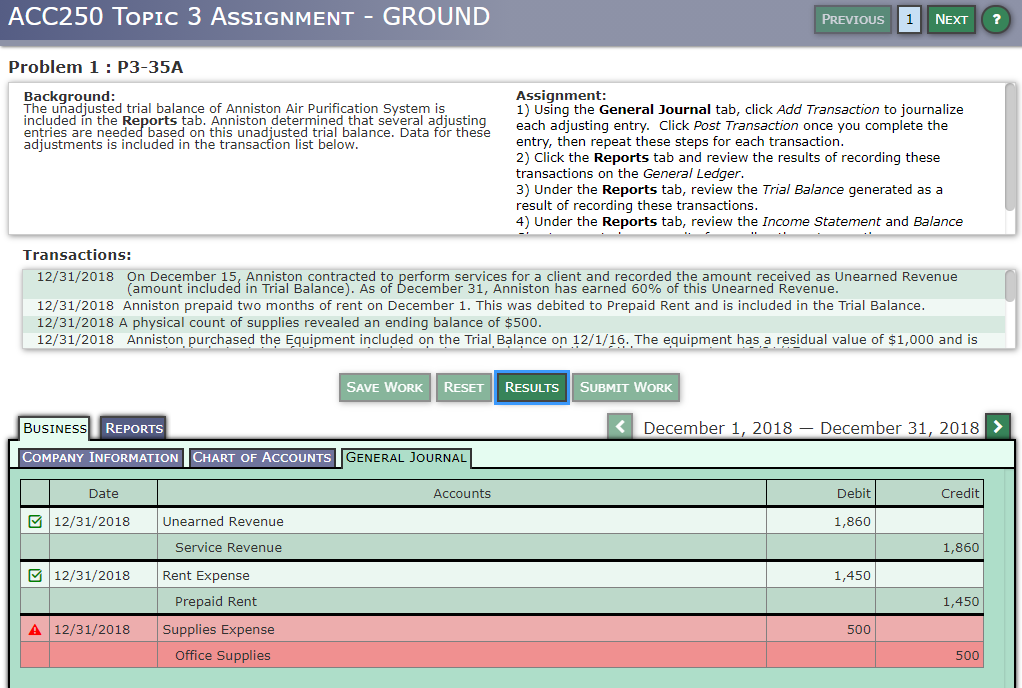services for a client and recorded the amount received as Unearned Revenue