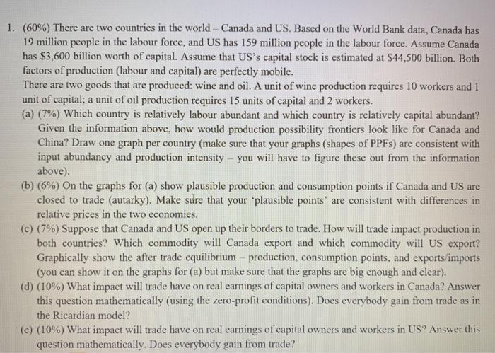 countries in the world - Canada and US. Based on the World