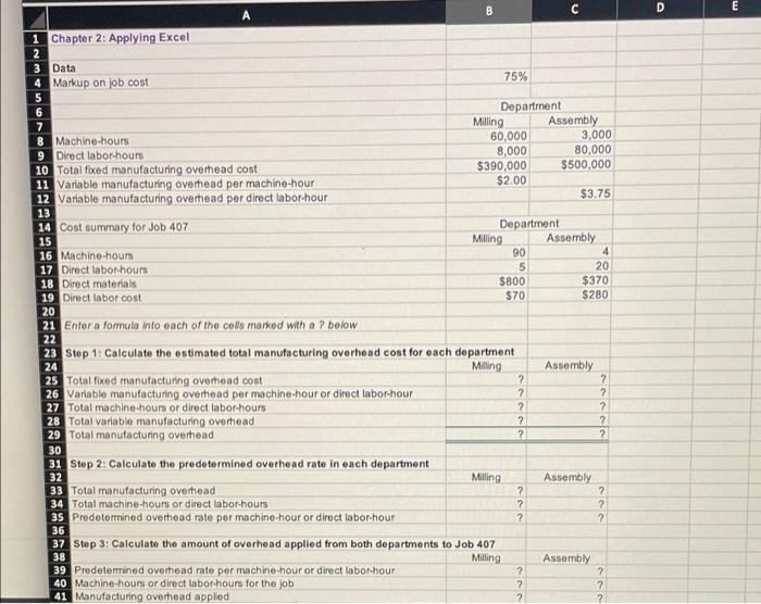 all questions posted. Thanks! Download the Applying Excel form and enter formulas