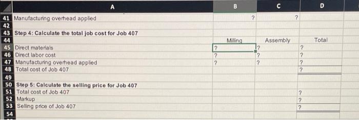in all cells that contain question marks. The Chapter 2 Form worksheet