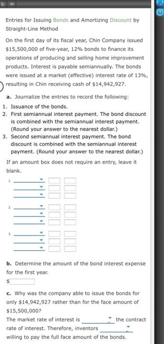  Entries for Issuing Bonds and Amortizing Discount by Straight-Line Method On