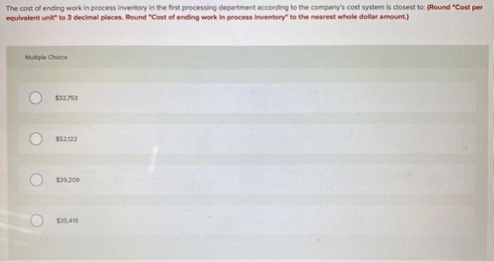 process inventory 1,300 Materials costs $ 8,600 Conversion costs $ 9,900 Percent