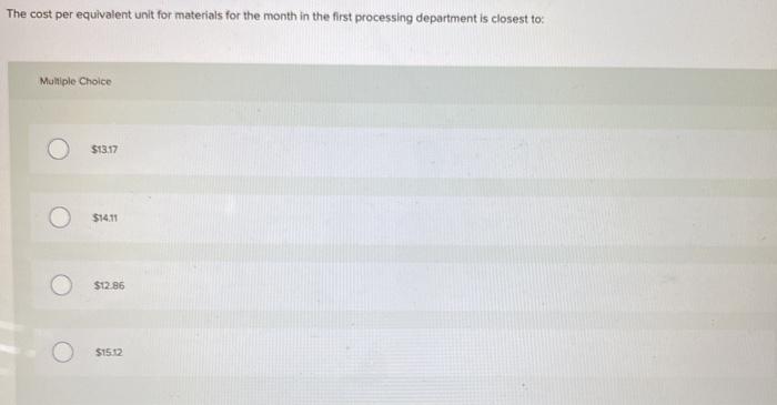 month $ 103,500 Conversion costs added during the month $ 185,200 Ending