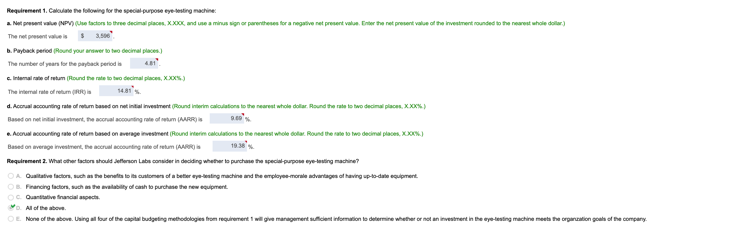 amounts. Techno Labs uses straight-line depreciation. Reference - Present Value of $1