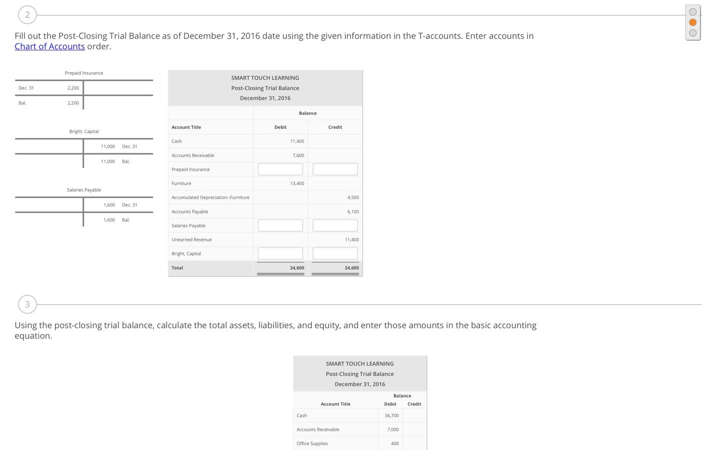 MASTERY: Prepare the Post-closing Trial Balance Prove your mastery! Your results will