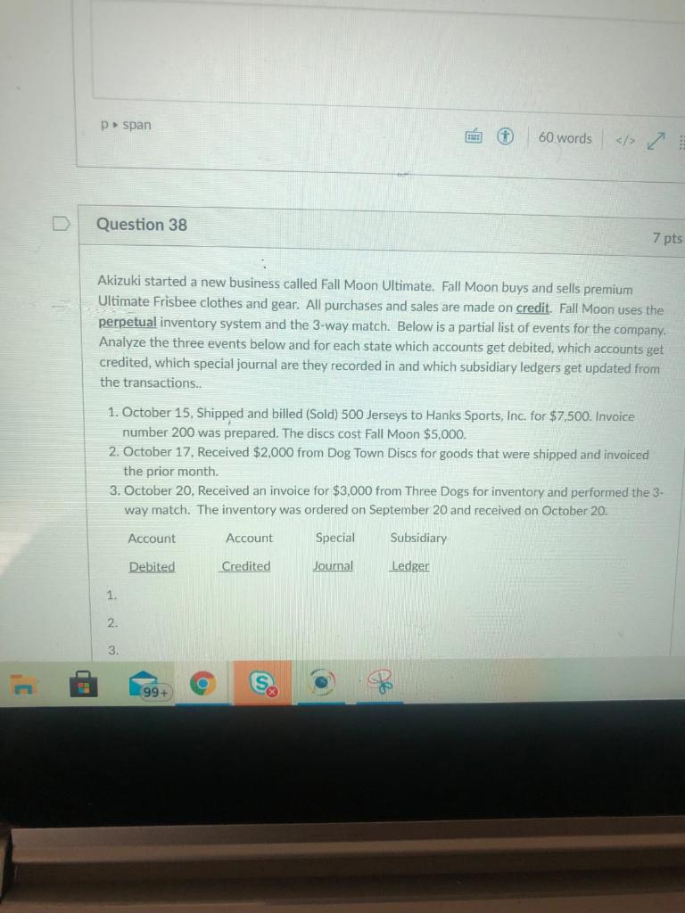  P span 60 words > Question 38 7 pts Akizuki started