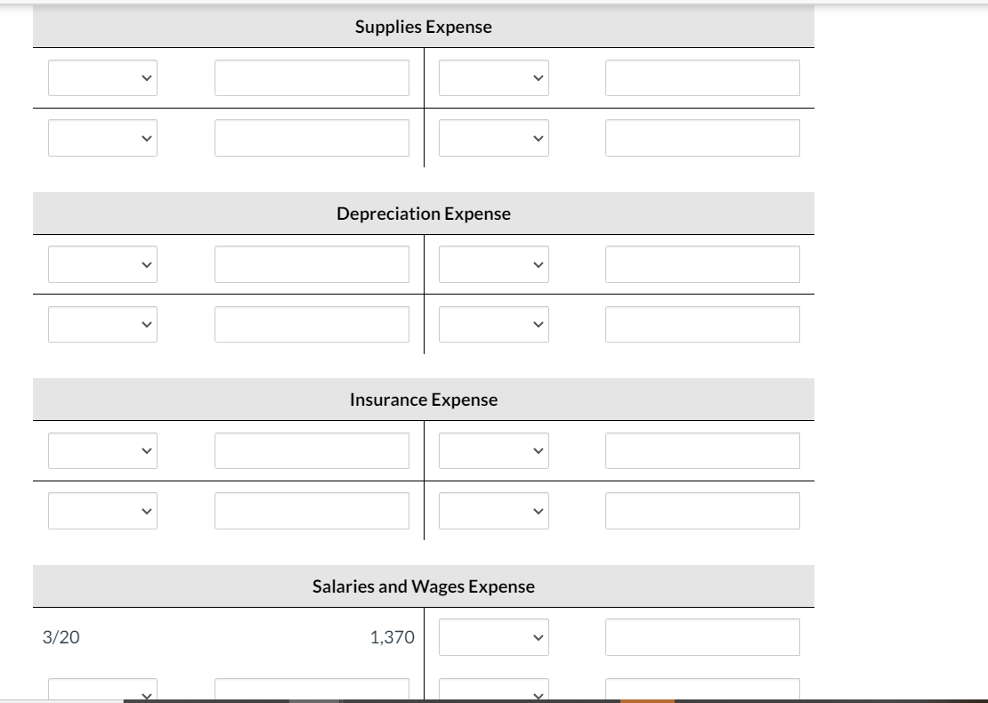Paid $ 1,200 cash to cover rent from March 1 through May