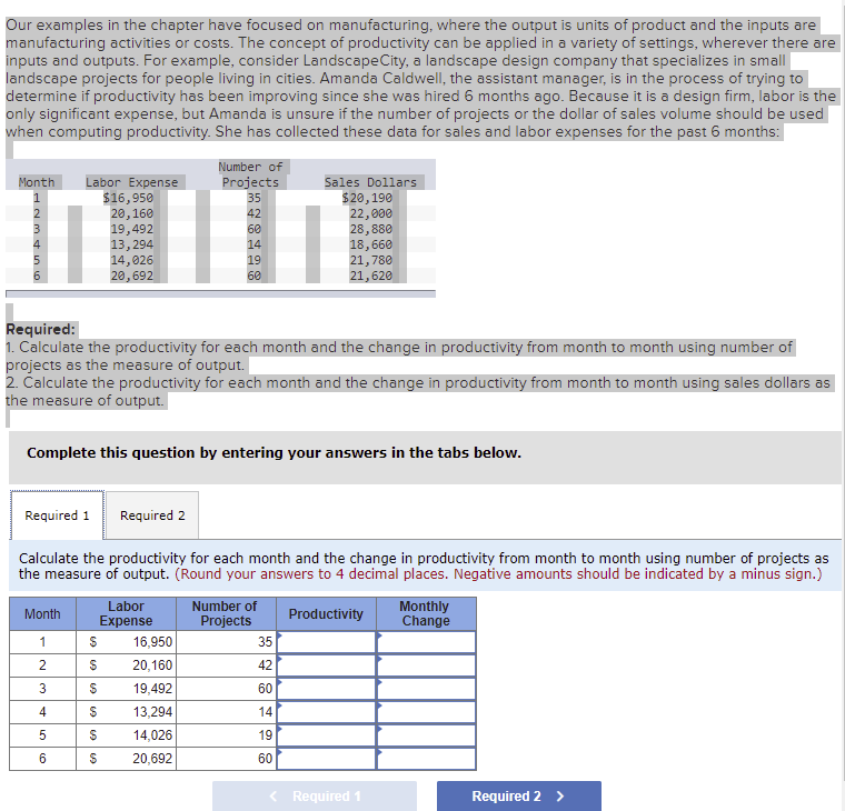 Our examples in the chapter have focused on manufacturing, where the
