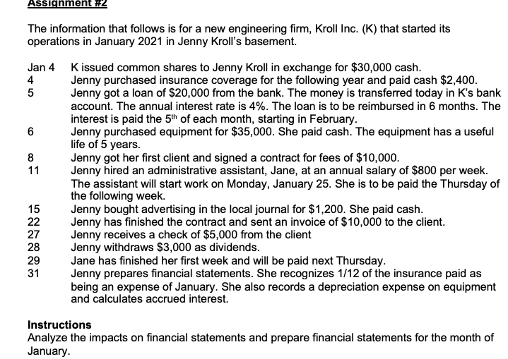 please help Assignment #2 6 The information that follows is for a