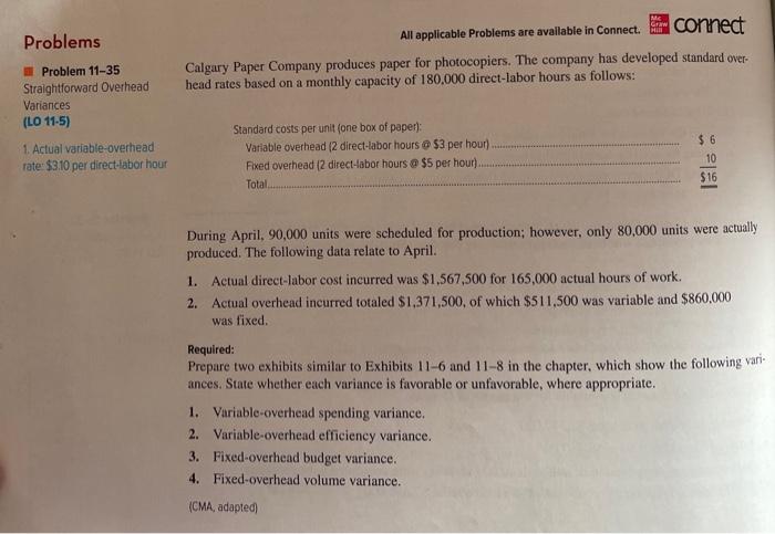  please format the answer in two different exhibits like shown in