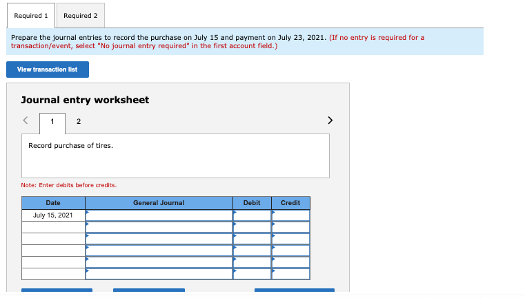 [The following information applies to the questions displayed below.) On July 15,