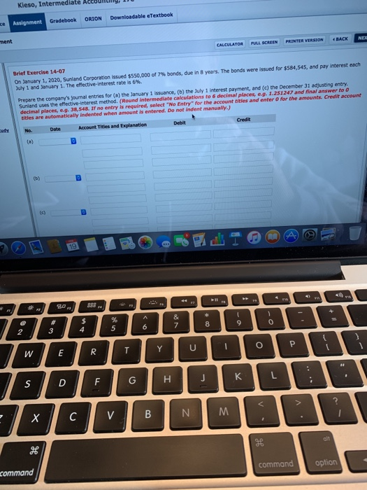  Assignment Gradebook ORION Downloadable eTextbook CALCULATOR FULL SCREEN PRINTER VERSION BACK