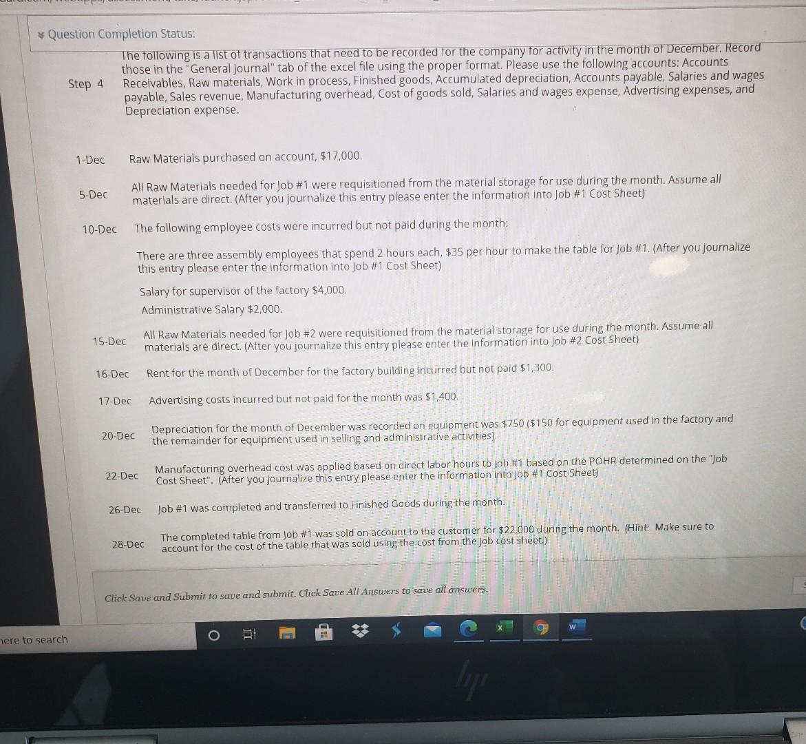 for Thunderduck Custom Tables Inc. This is the first month of operations.