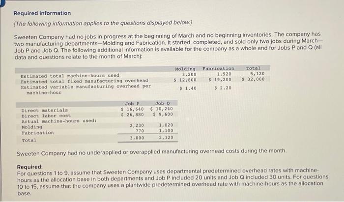 Please show cell formulas used to get the answer. Also, please answer