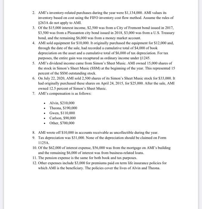 4562 for depreciation nor Form 4797 for the sale of the equipment