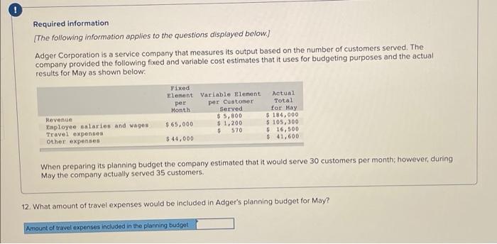 35 customers, Required: 1. What amount of revenue would be included in