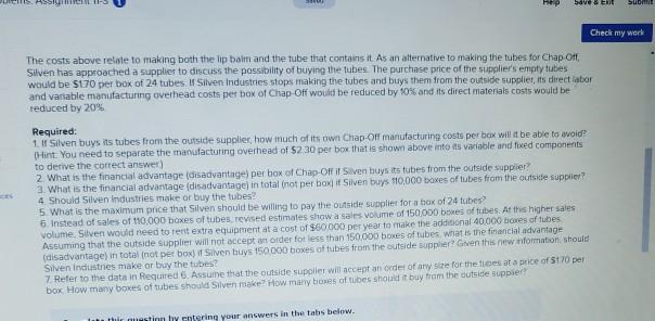 A natural area for the company to consider is the production of