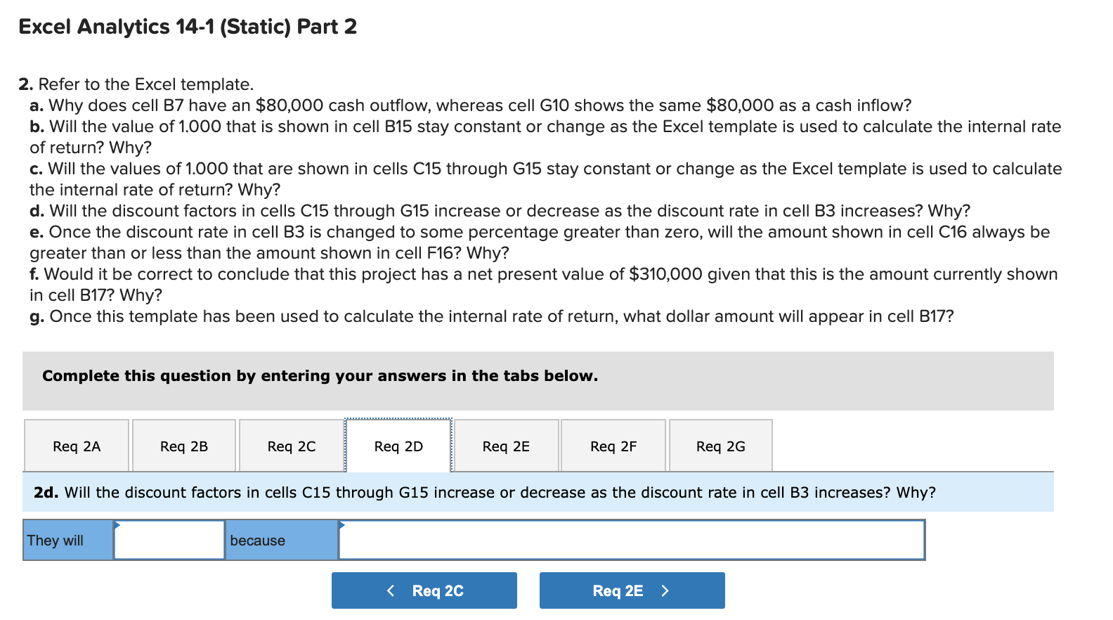 in cell B15 stay constant or change as the Excel template is