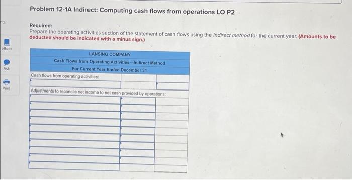 following Information applies to the questions displayed below.) Lansing Company's current-year income