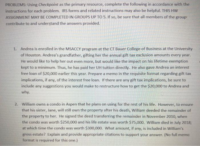 Please make sure the 1st question is prepared in a memo requisite