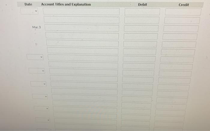 was opened on March 1 by Bob Dean. These selected events and